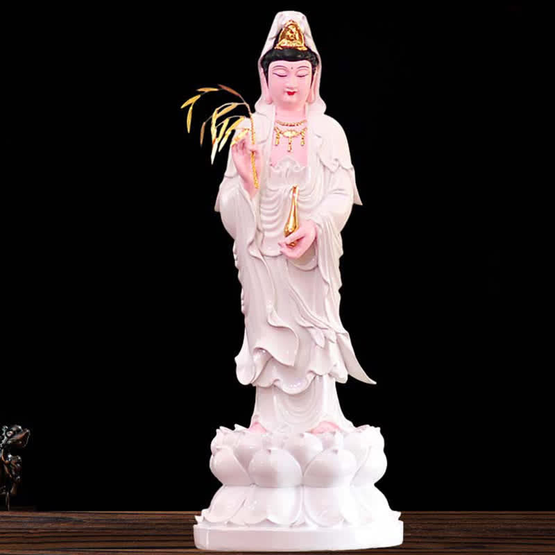 Statue de Bouddha en résine Chenrezig Bodhisattva 30 cm Harmonie