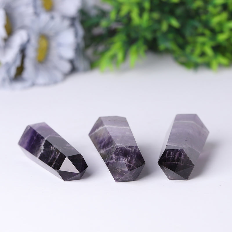 Chevron Amethyst Crystal Tower 2.4-4.5 inch Spiritual Point