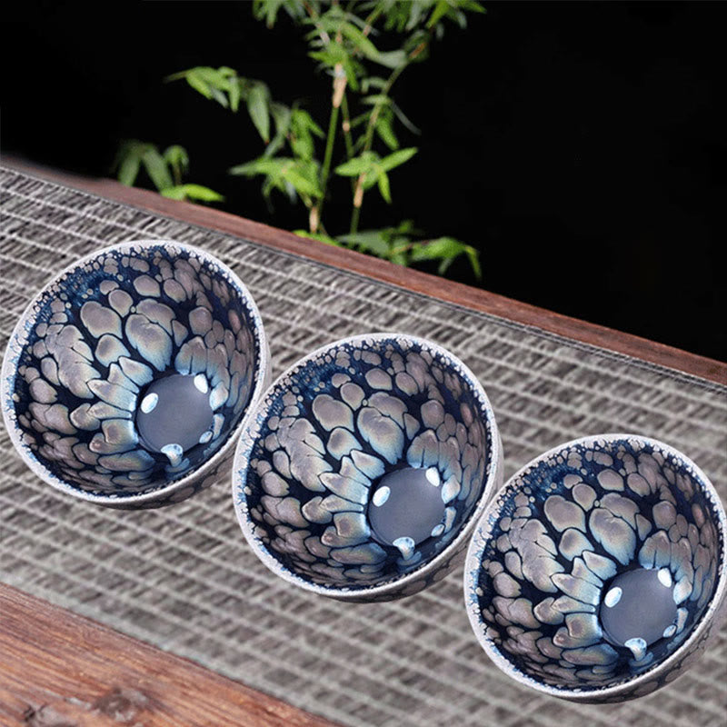 Tasse à thé chinoise Jian Zhan en céramique 150 ml, fabriquée à la main, Tenmoku