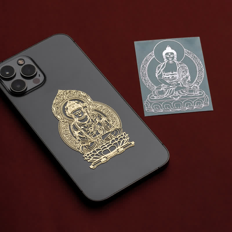 Autocollant pour téléphone avec bénédictions et richesses du zodiaque chinois | Chance spirituelle