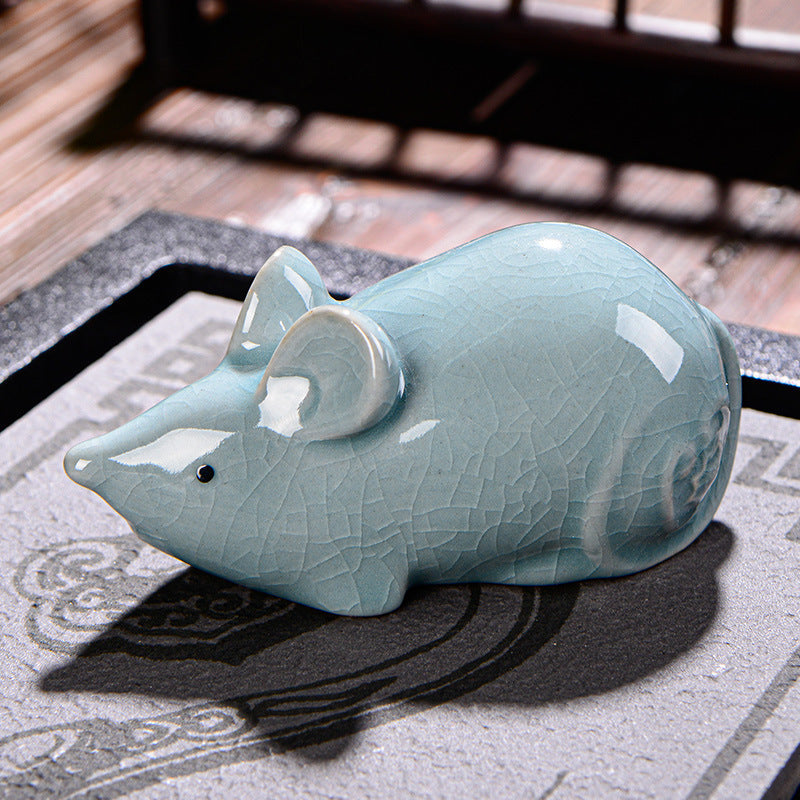 Animal de compagnie en céramique du zodiaque chinois pour la richesse et la prospérité