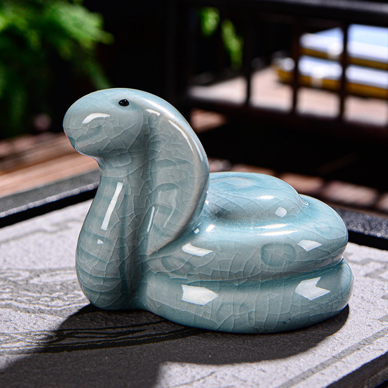 Animal de compagnie en céramique du zodiaque chinois pour la richesse et la prospérité