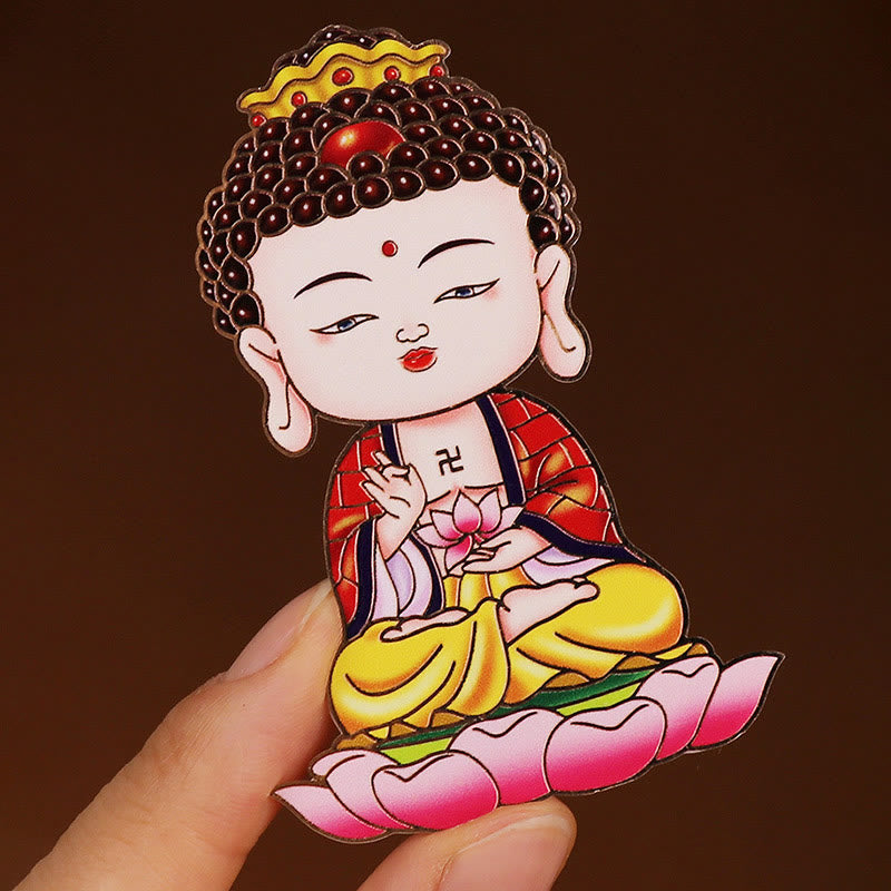 Autocollant de téléphone en cuivre avec symbole du zodiaque chinois pour la richesse et la fortune