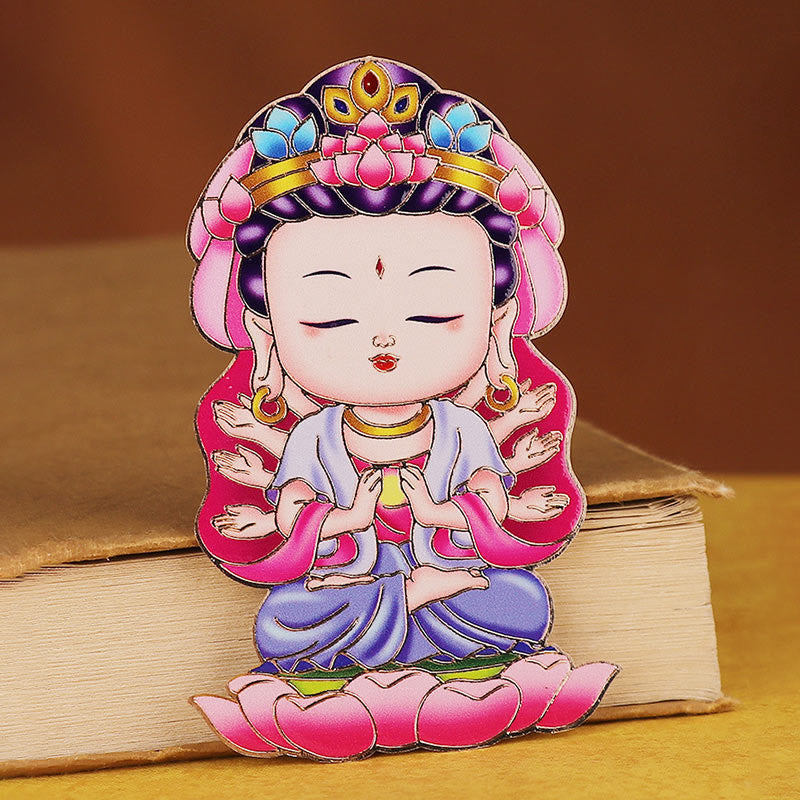Autocollant de téléphone en cuivre avec symbole du zodiaque chinois pour la richesse et la fortune