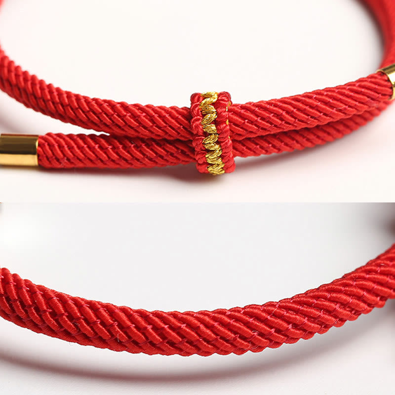 Bracelet enfant signe du zodiaque chinois | Argent 999, corde rouge, porte-bonheur et force