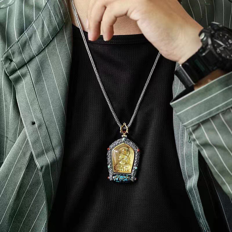 Collier du zodiaque chinois avec pendentif Bouddha natal pour la prospérité