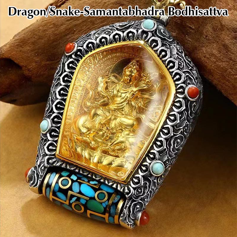 Collier du zodiaque chinois avec pendentif Bouddha natal pour la prospérité