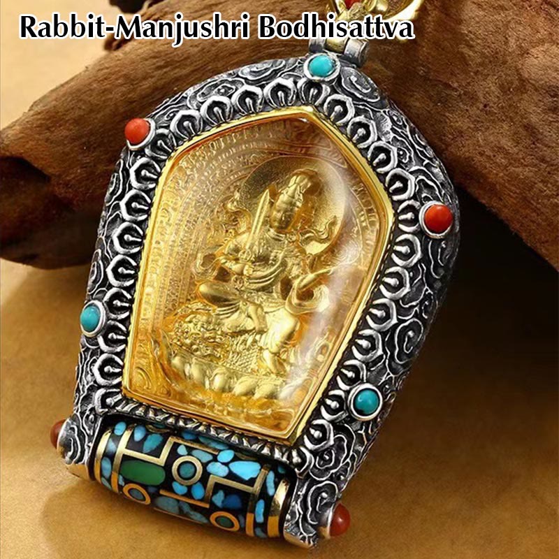 Collier du zodiaque chinois avec pendentif Bouddha natal pour la prospérité