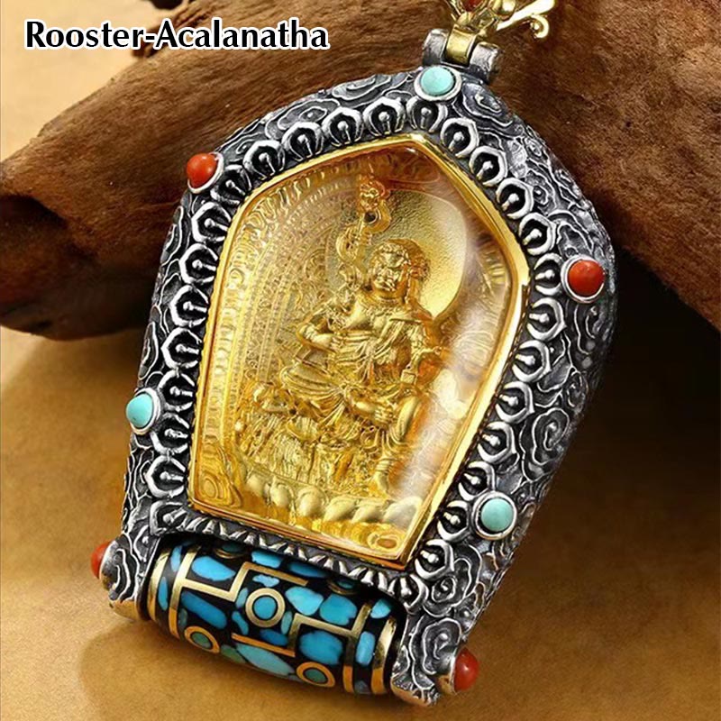 Collier du zodiaque chinois avec pendentif Bouddha natal pour la prospérité