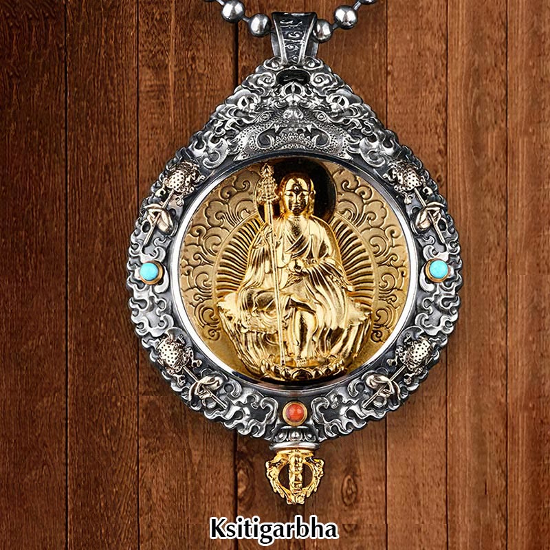 Collier pendentif rotatif du zodiaque chinois pour la protection spirituelle
