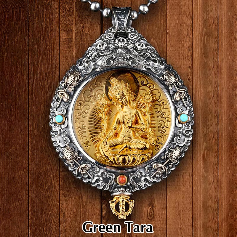 Collier pendentif rotatif du zodiaque chinois pour la protection spirituelle