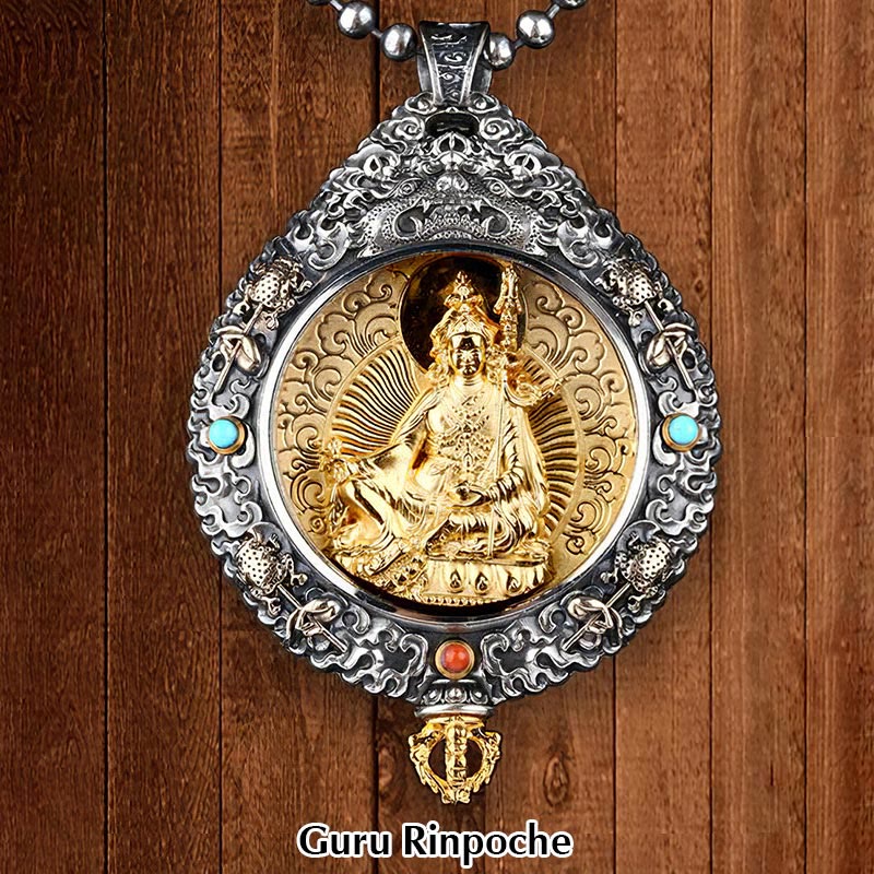 Collier pendentif rotatif du zodiaque chinois pour la protection spirituelle