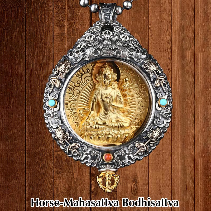 Collier pendentif rotatif du zodiaque chinois pour la protection spirituelle