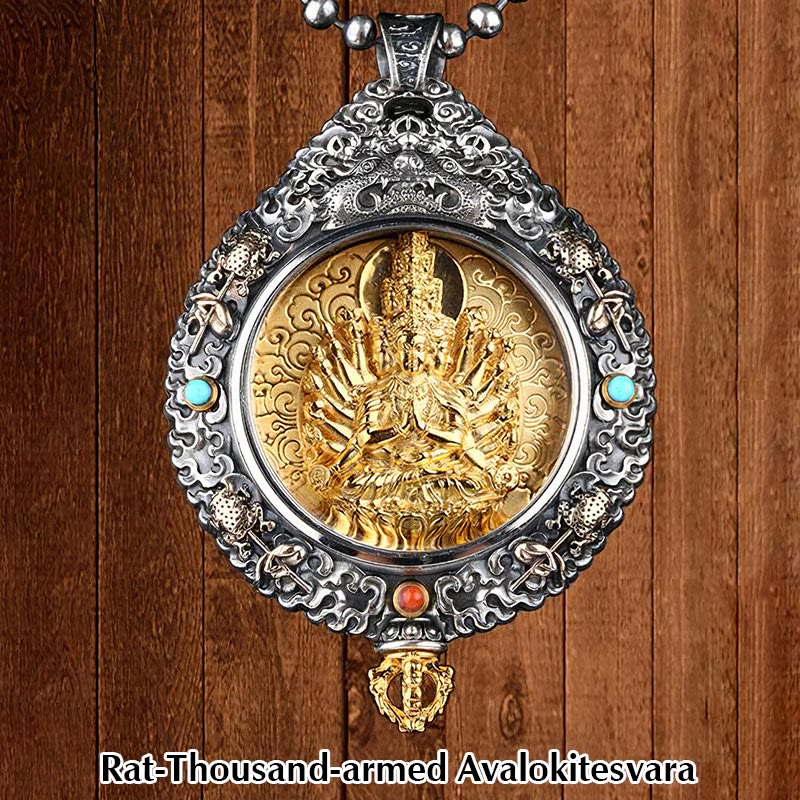 Collier pendentif rotatif du zodiaque chinois pour la protection spirituelle