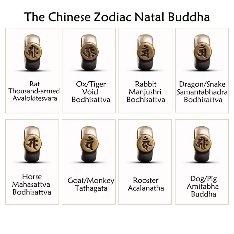 Bracelet en corde d'argent du zodiaque chinois pour la richesse et la protection