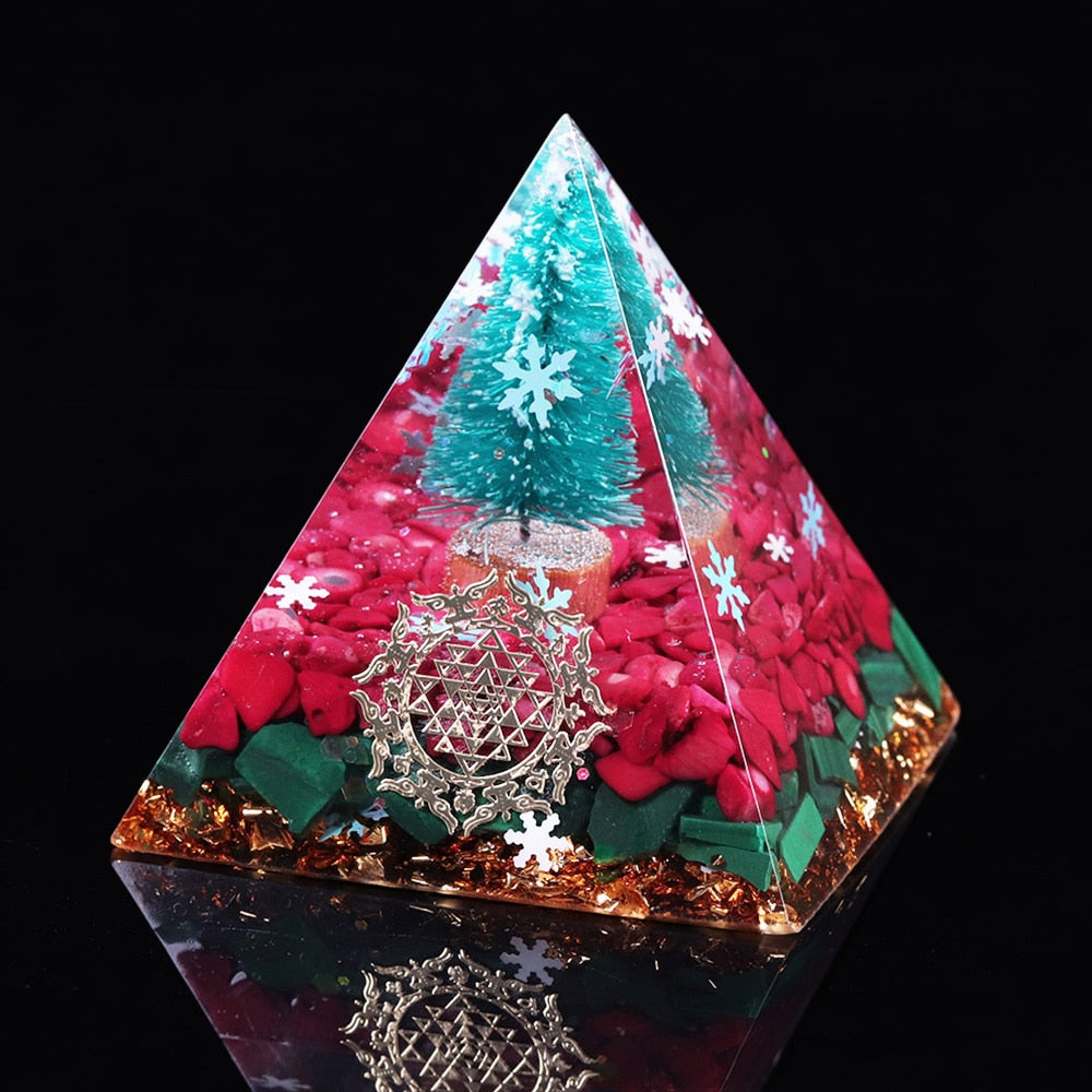 Pyramide d'orgone des bénédictions de Noël