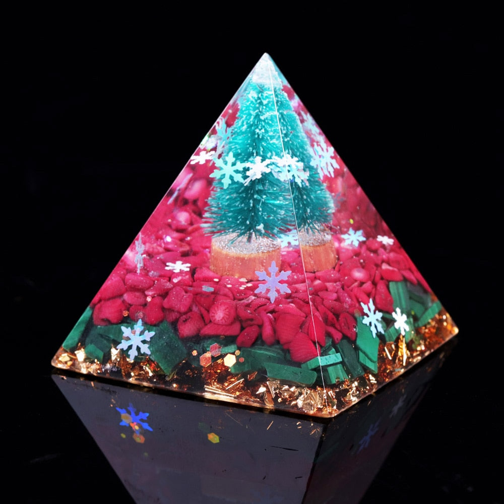Pyramide d'orgone des bénédictions de Noël
