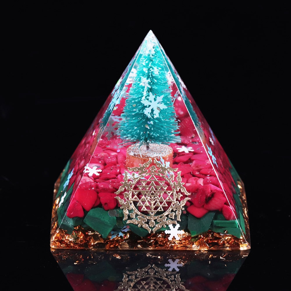 Pyramide d'orgone des bénédictions de Noël