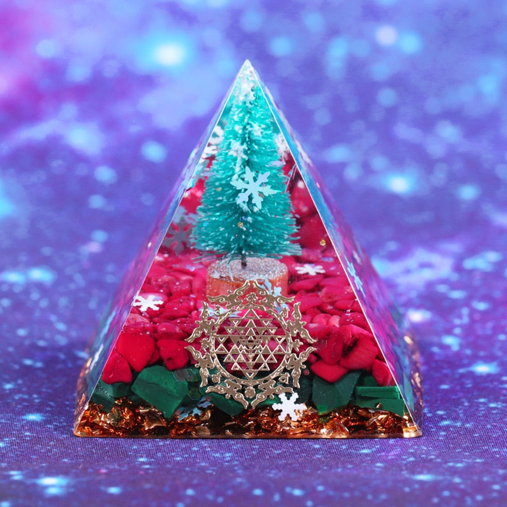 Pyramide d'orgone des bénédictions de Noël