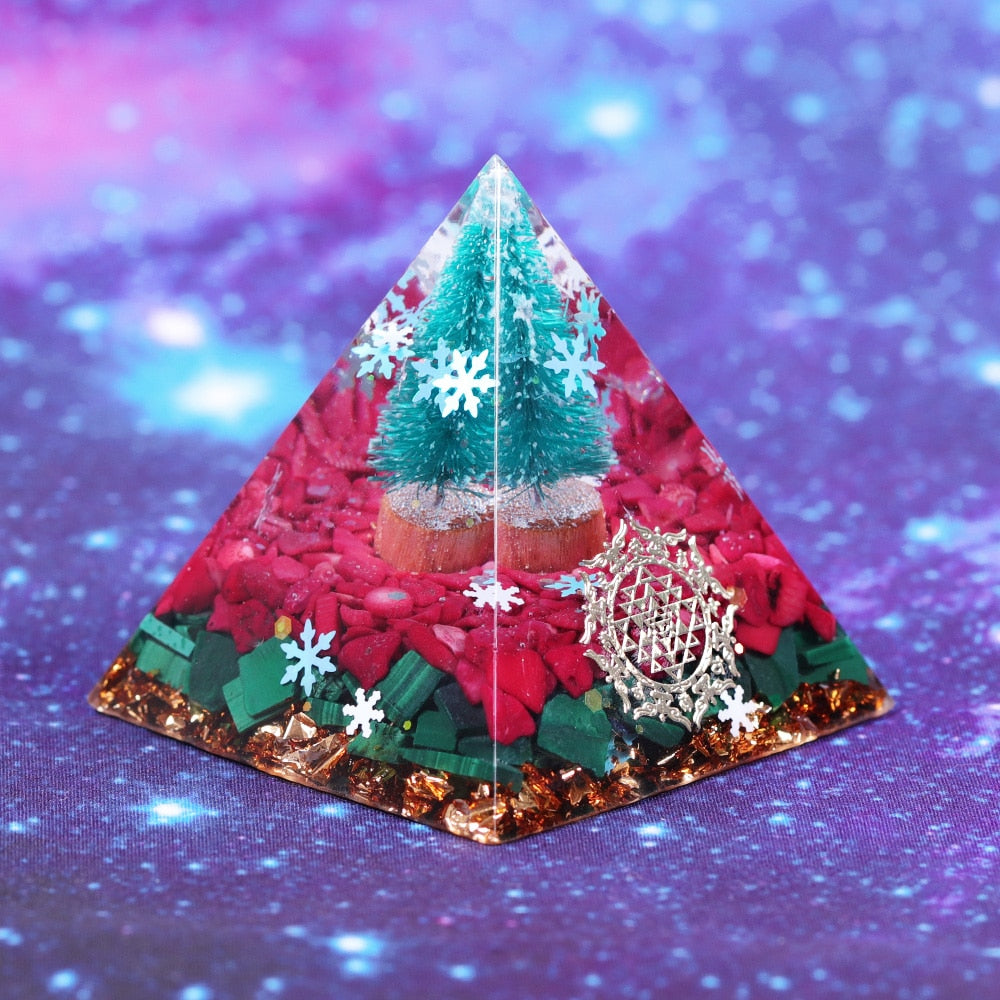 Pyramide d'orgone des bénédictions de Noël