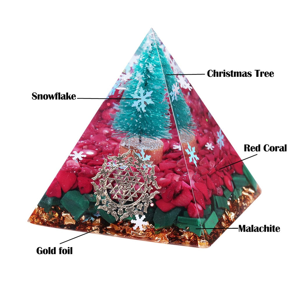 Pyramide d'orgone des bénédictions de Noël