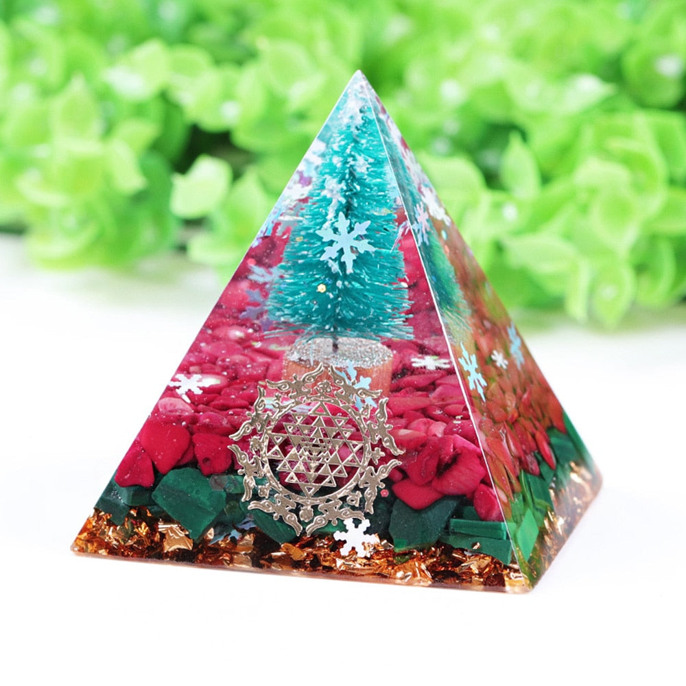 Pyramide d'orgone des bénédictions de Noël