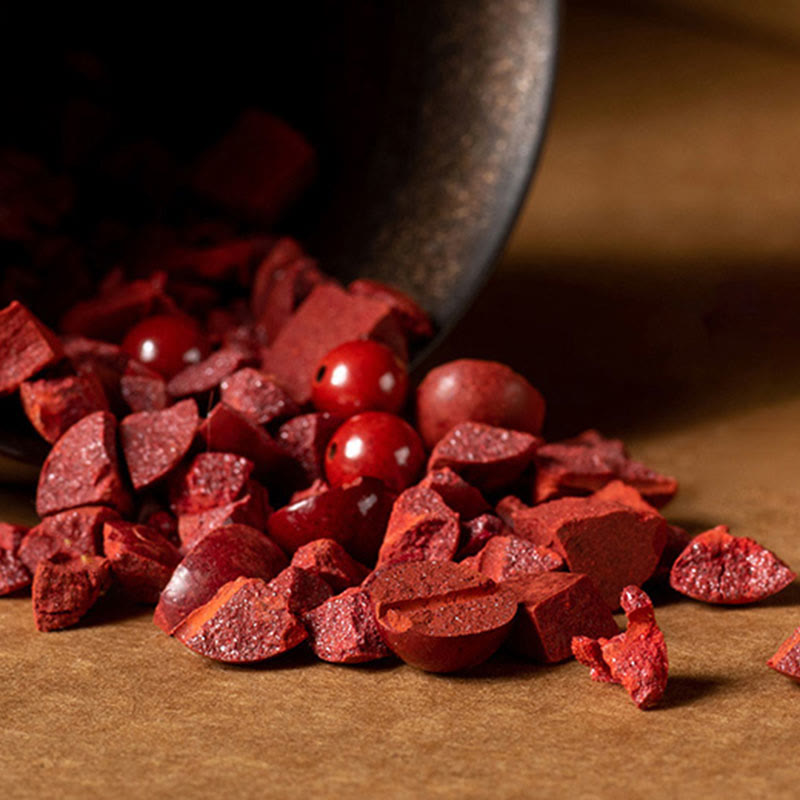 Bracelet de bénédiction en cinabre avec Om Mani Padme Hum | Sons de guérison