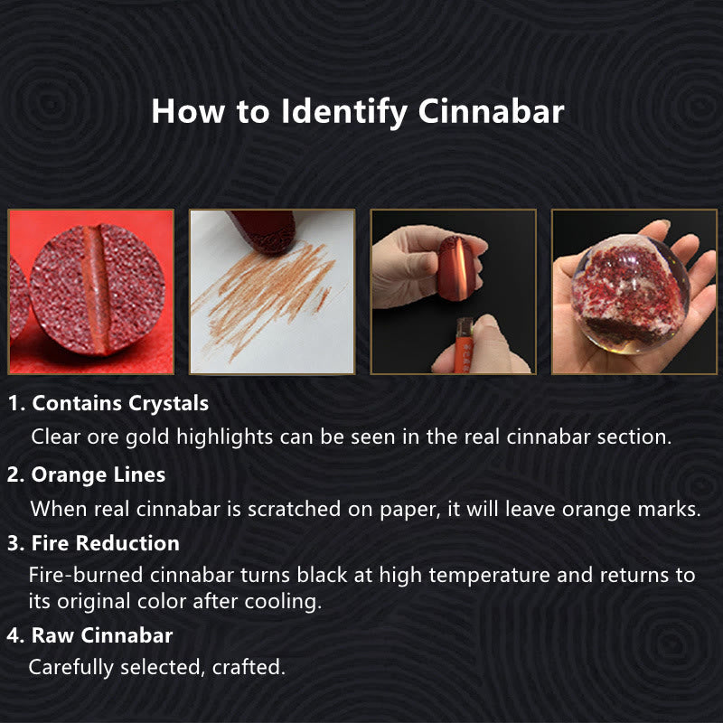 Bracelet en cinabre avec cordon rouge | Bénédiction du trèfle à quatre feuilles