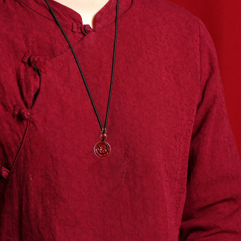 Collier du zodiaque chinois en cinabre pour le calme et l'équilibre