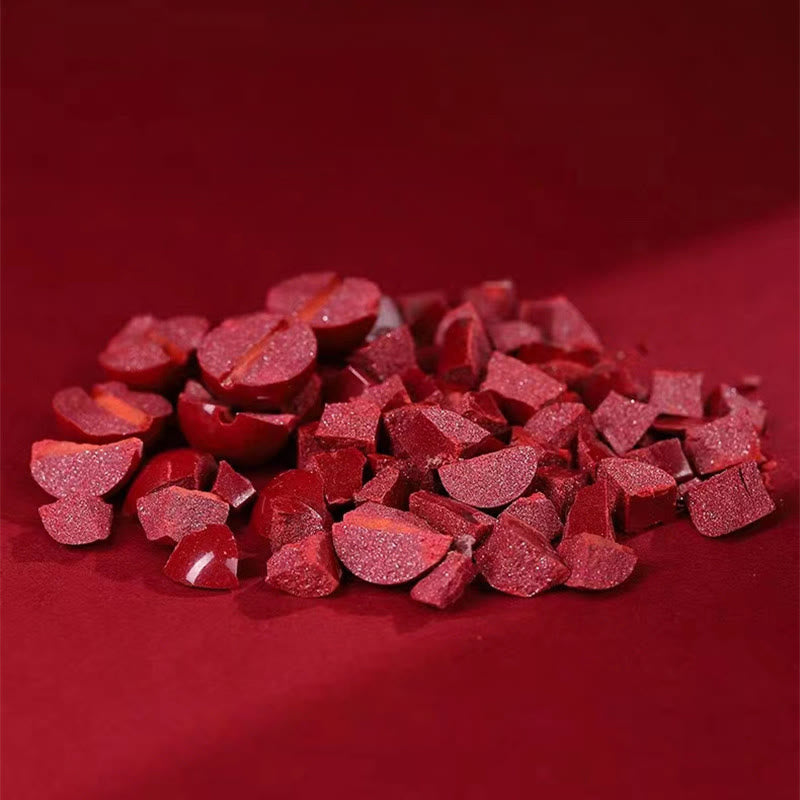 Bracelet en jade cinabre avec boucle de paix pour le calme et la bénédiction