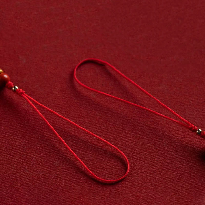 Pendentif poisson koï cinabre à suspendre au téléphone pour la richesse et la chance