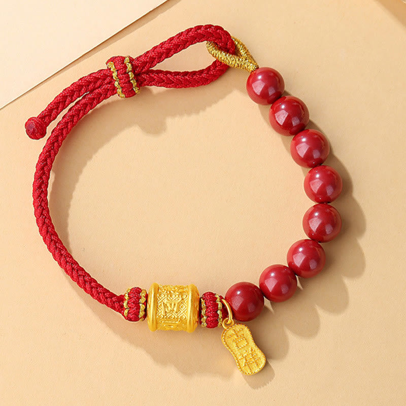 Bracelet Cinabre Om Mani Padme Hum