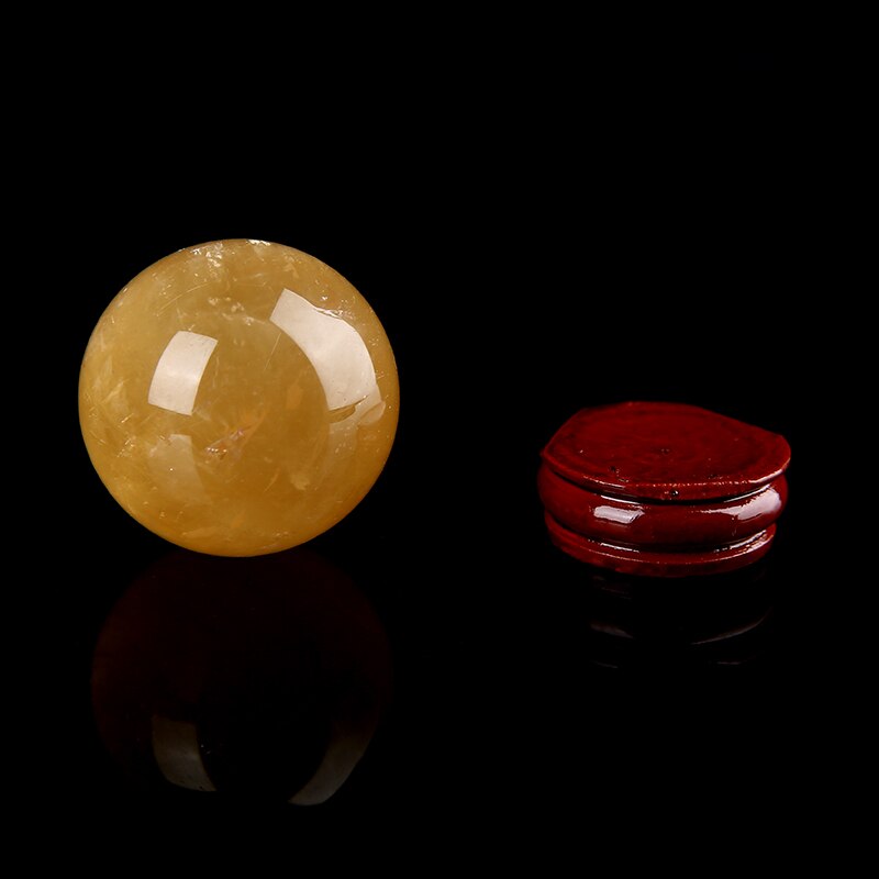 Sphère d'abondance en citrine - Manifestez la joie et la clarté