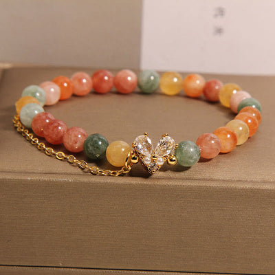 Bracelet de prospérité en cristal vert citrine, poignet de 14 à 16 cm