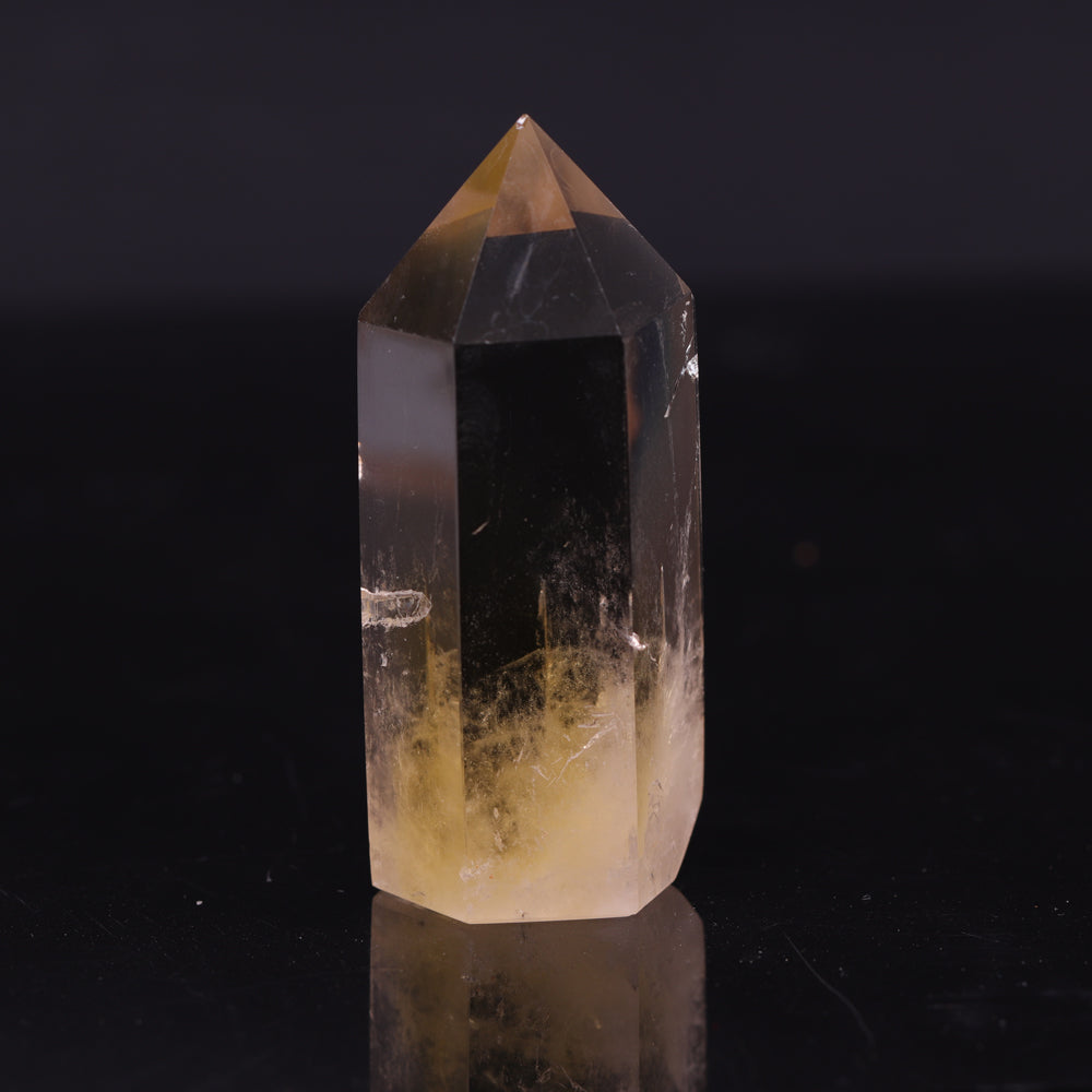 Tour de cristal de prospérité en citrine pour la richesse