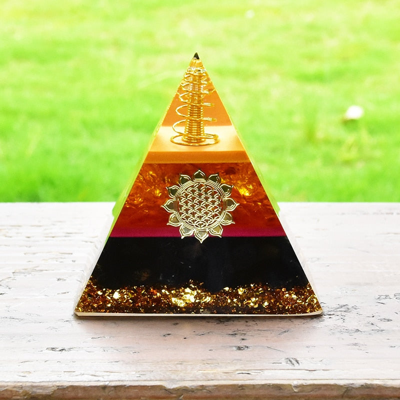 Pyramide de protection en citrine