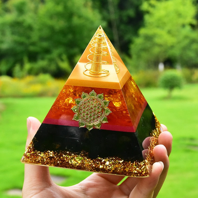 Pyramide de protection en citrine