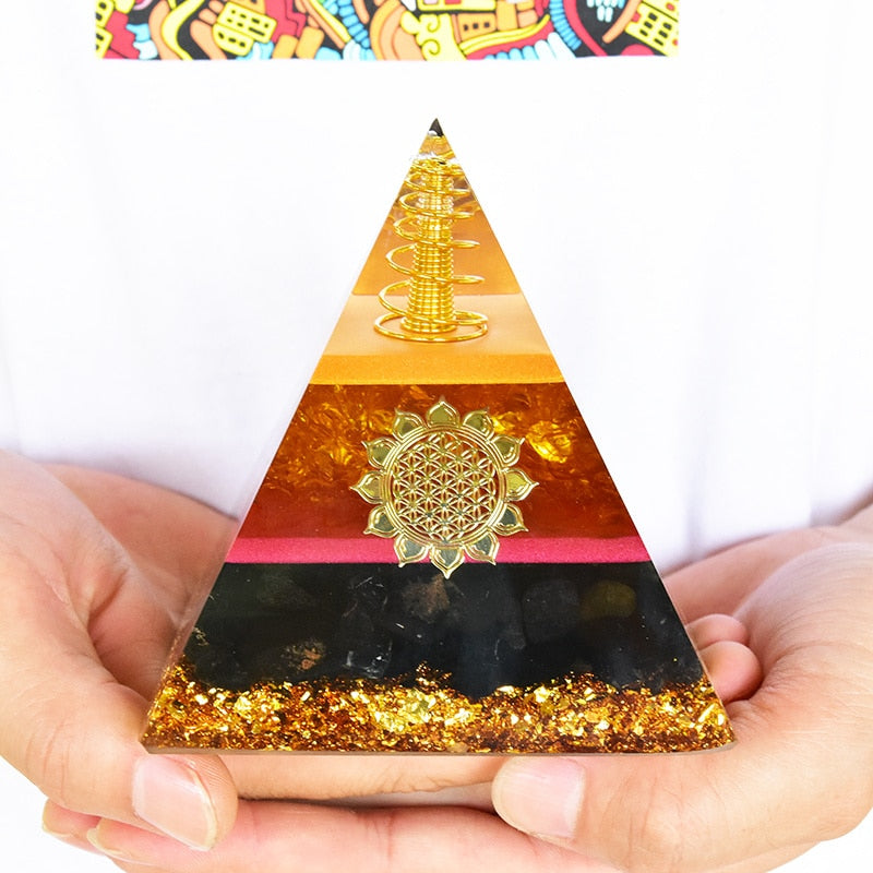 Pyramide de protection en citrine