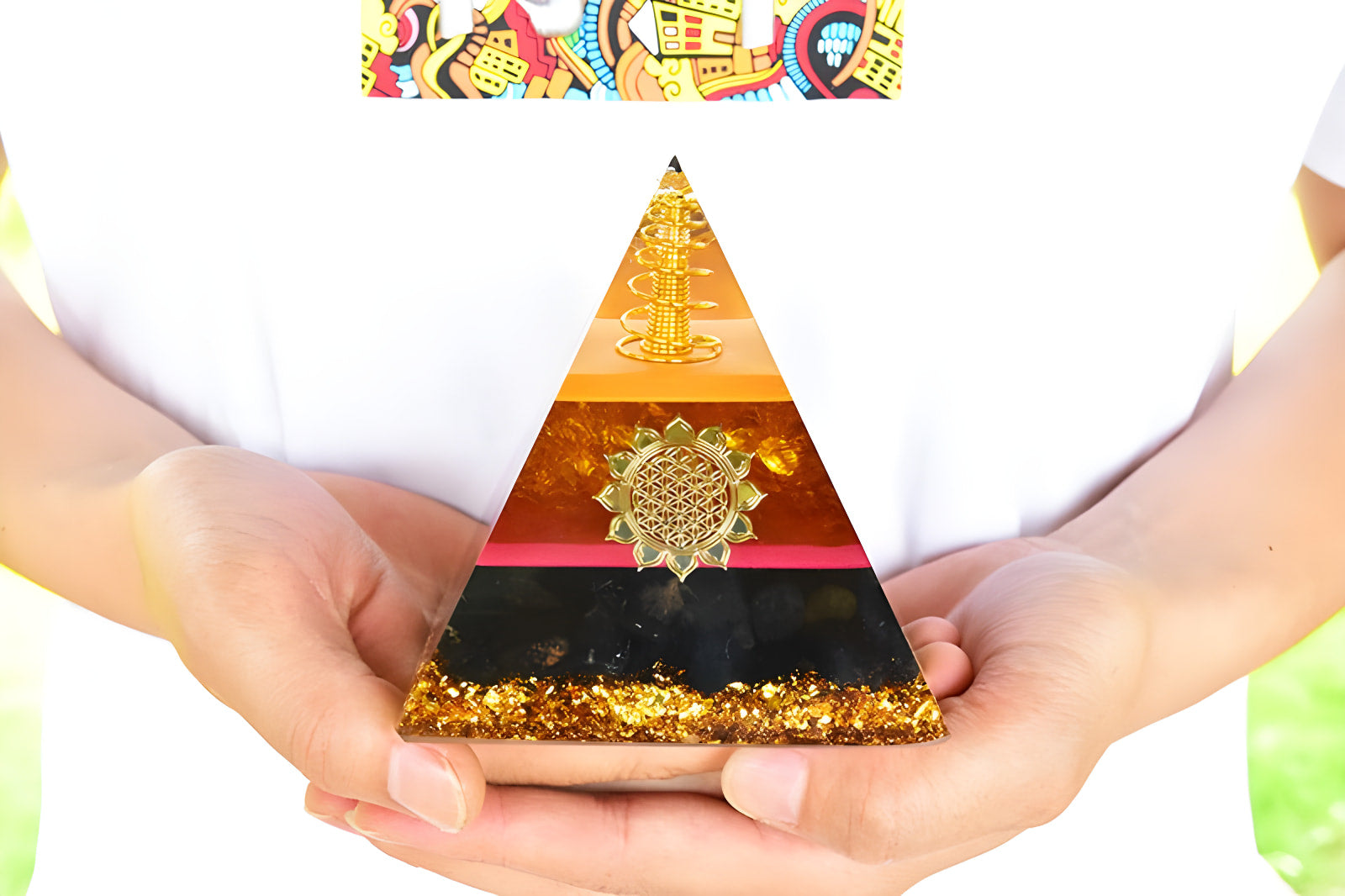 Pyramide de protection en citrine