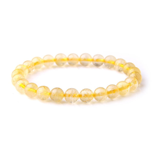 Bracelet d'énergie de guérison et de richesse en citrine