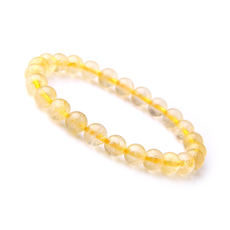 Bracelet d'énergie de guérison et de richesse en citrine