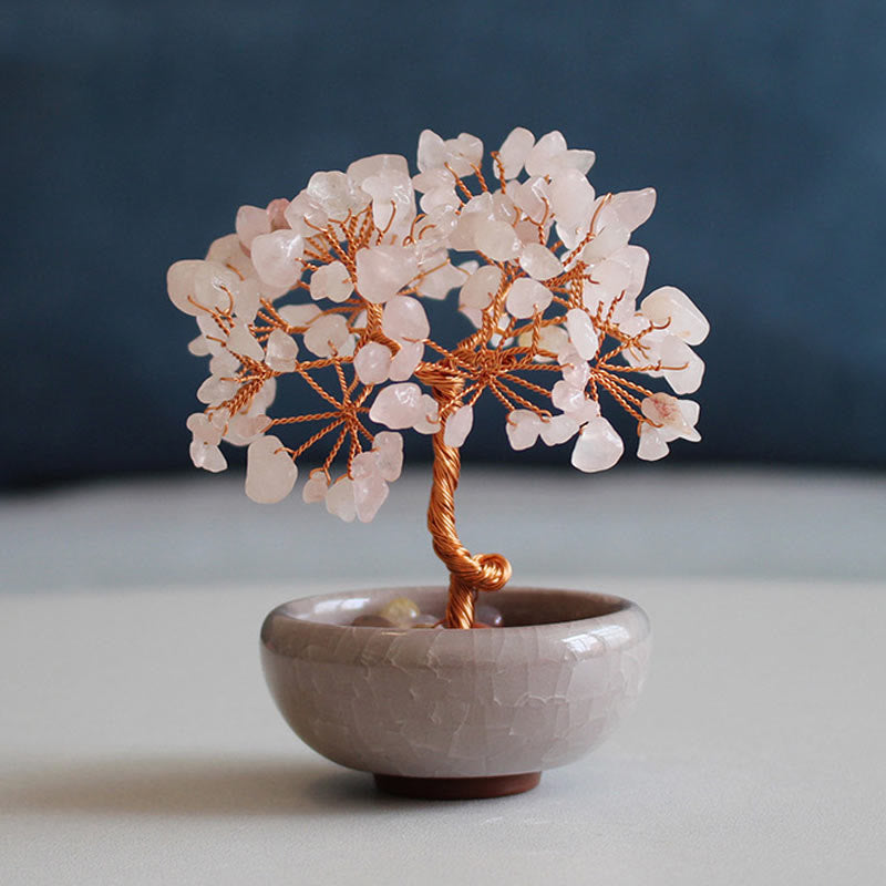 Citrine Zen Decor Cristal Arbre de Prospérité Maison 6-7cm