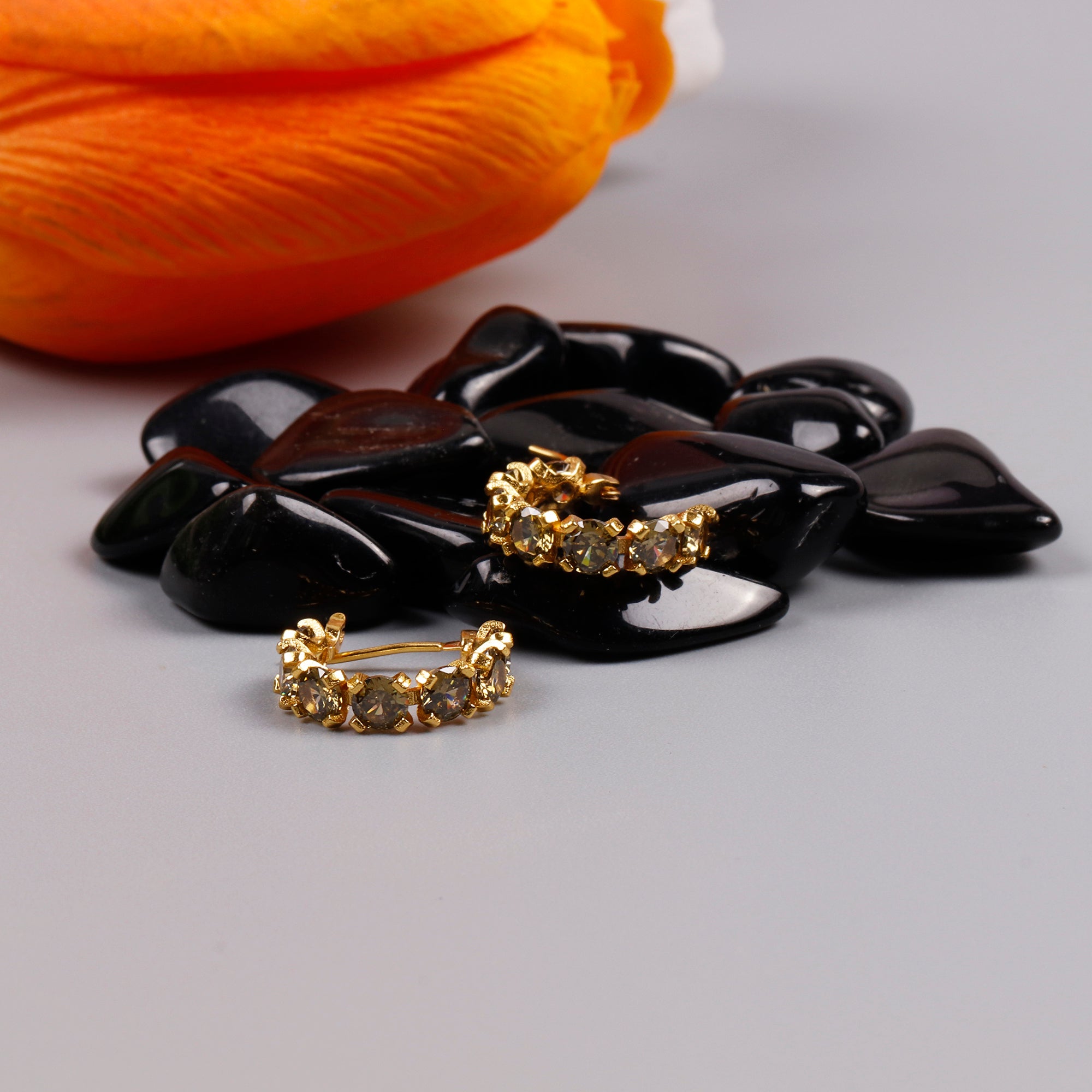 Coffret Bracelet et Boucles d'Oreilles Péridot Cléopâtre