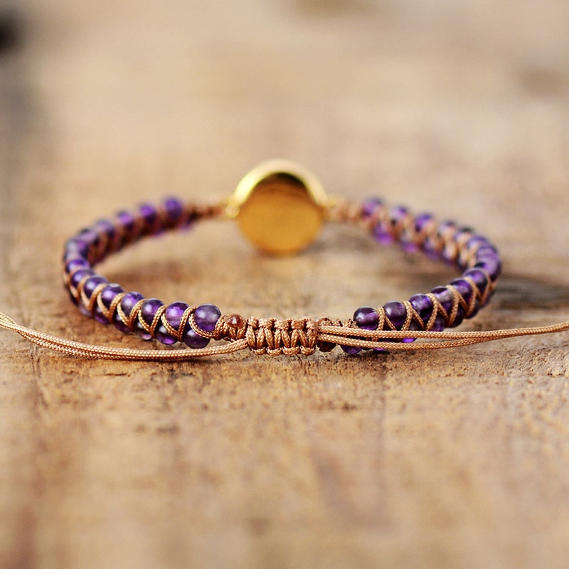 Bracelet de protection en pierres précieuses colorées de Bohème