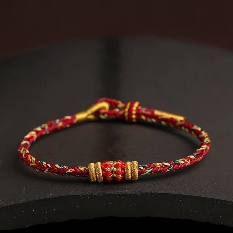 Bracelet spirituel coloré avec nœud King Kong pour la chance et la protection