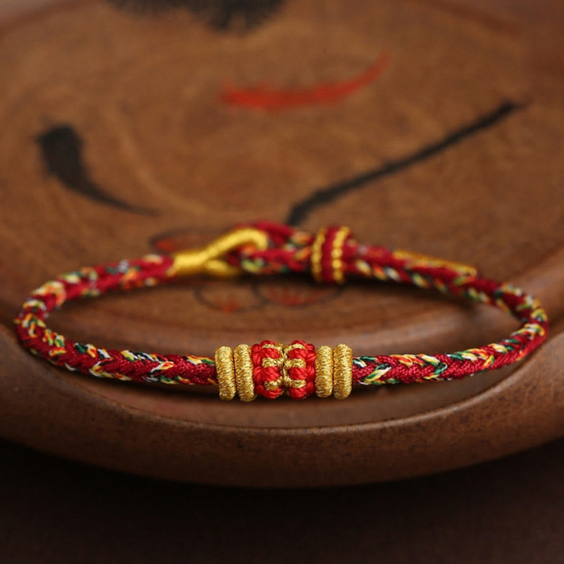Bracelet spirituel coloré avec nœud King Kong pour la chance et la protection
