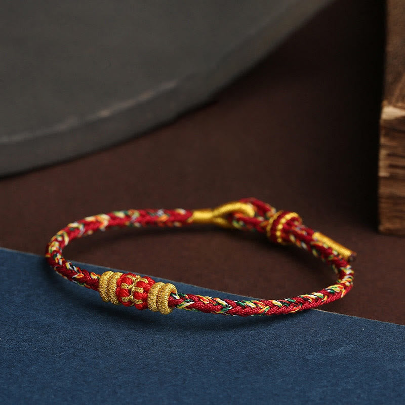 Bracelet spirituel coloré avec nœud King Kong pour la chance et la protection