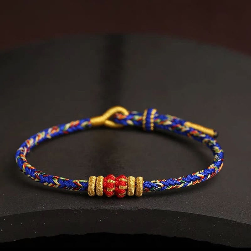 Bracelet spirituel coloré avec nœud King Kong pour la chance et la protection