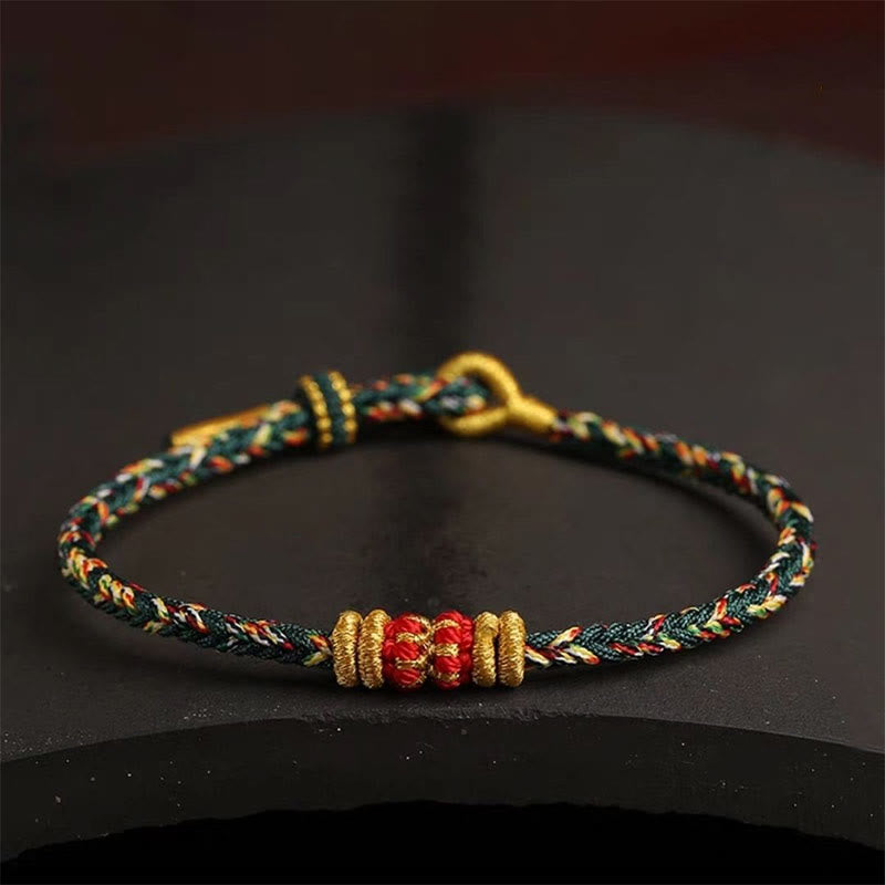 Bracelet spirituel coloré avec nœud King Kong pour la chance et la protection