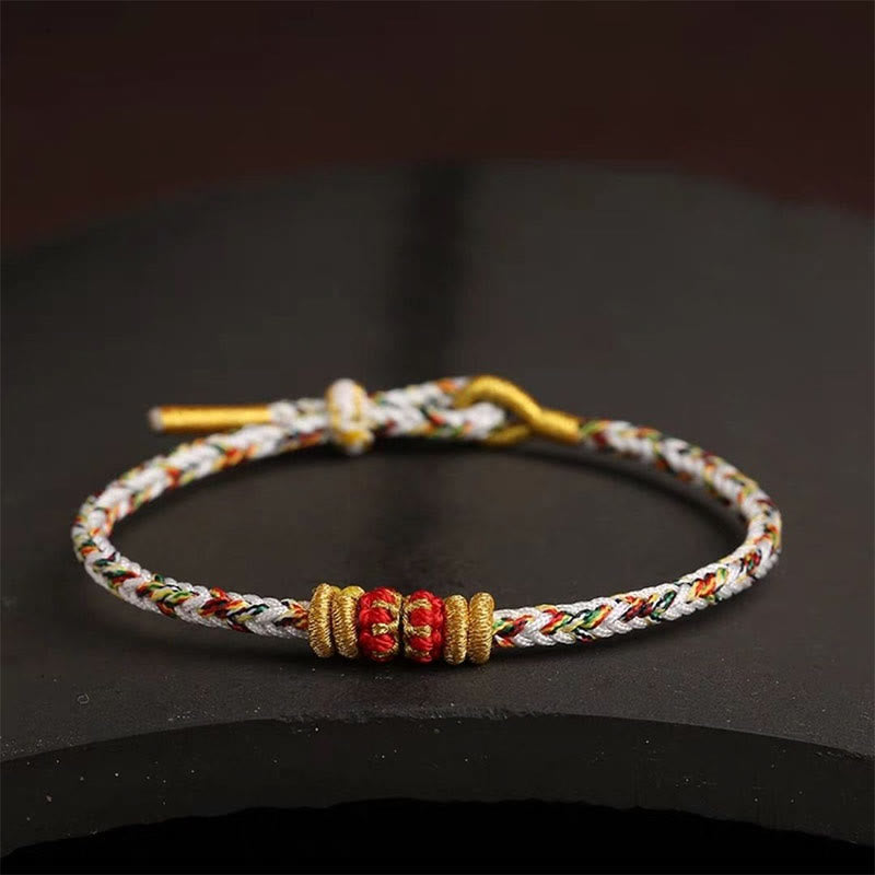 Bracelet spirituel coloré avec nœud King Kong pour la chance et la protection